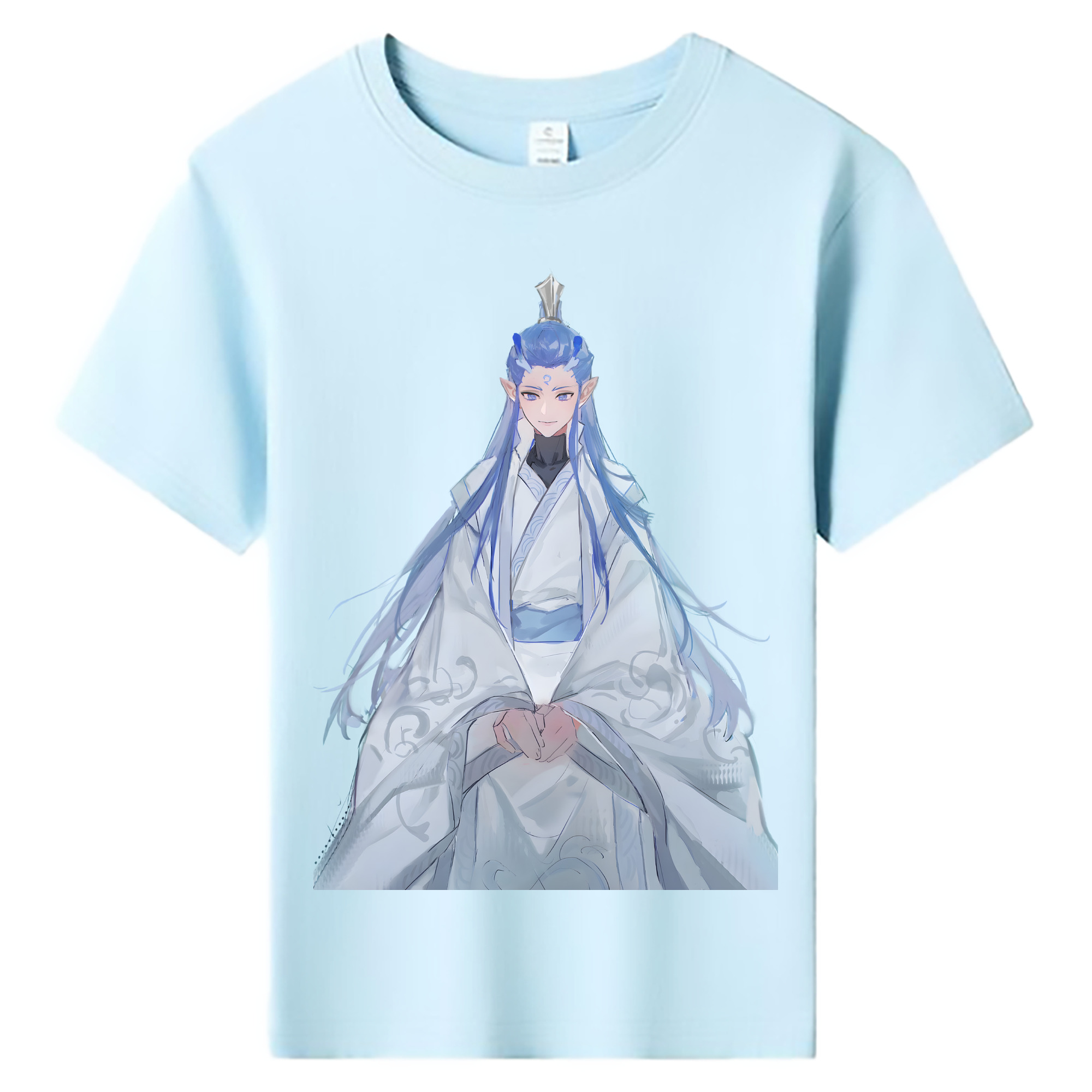（画像用） Ne Zha 2 ナタ 魔童の大暴れ 綿100％キッズTシャツ（フロントプリント）
